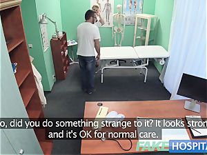 fake medical center Hired handyman cums all over nurses butt