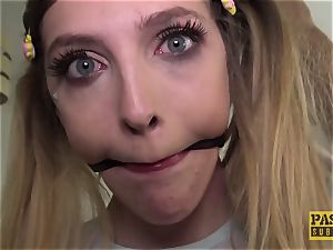 Rhiannon Ryder dominated and left with mouthful of cum